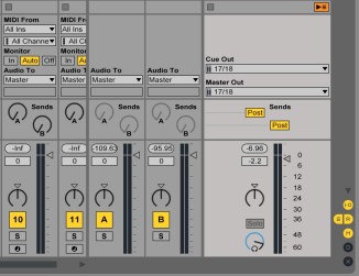 Ableton Master Secion io